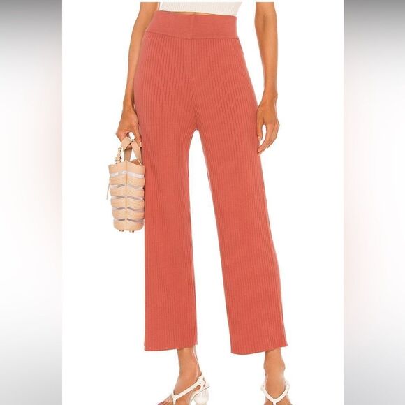 Cult Gaia Jada Knit Pants In Orange.Size L - Picture 2 of 14